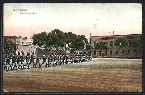AK Mansourah, Soldats egyptiens