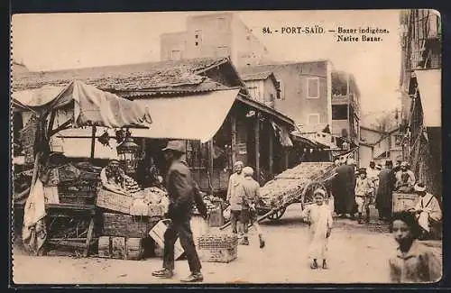 AK Port-Said, Bazar indigène