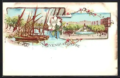 Lithographie Alexandria, Grand Square