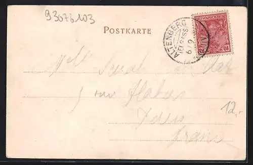 AK Altenberg, Blick auf das Hotel