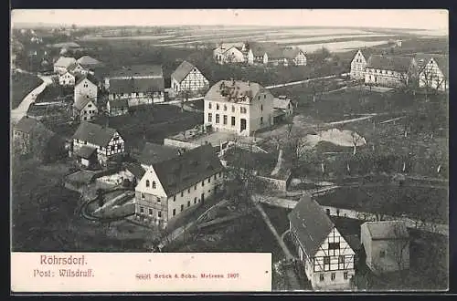 AK Röhrsdorf / Wilsdruff, Teilansicht aus der Vogelschau