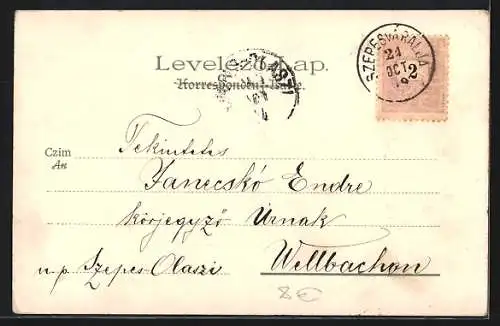 AK Arbeit am Felde, Rindergespann als Pflug