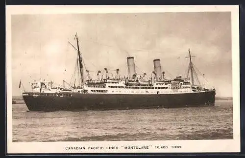 AK Passagierschiff Montclare, Canadian Pacific Liner