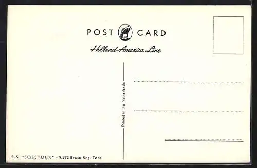 AK Handelsschiff SS Soestdyk vor der Küste
