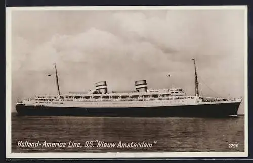 AK Passagierschiff S. S. Nieuw Amsterdam, Holland-America Line