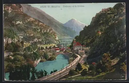 AK St.-Maurice, Château et le Rhône