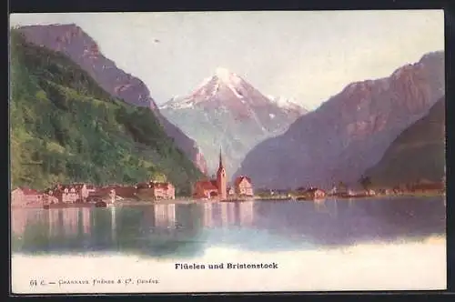 AK Flüelen, Panorama mit Bristenstock