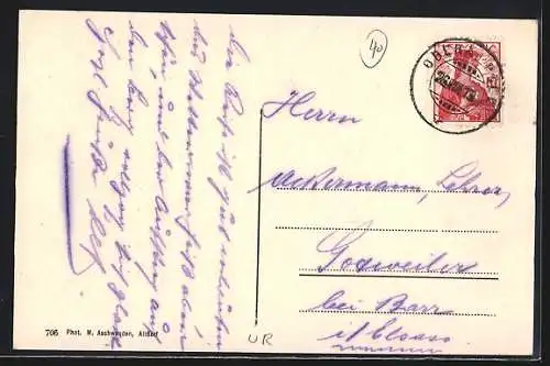 AK Andermatt, Kurhaus Oberalpsee mit Gämsen und Calmot