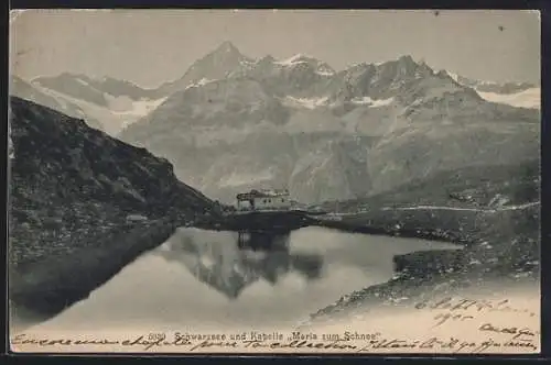 AK Zermatt, Kapelle Maria zum Schnee am Schwarzsee