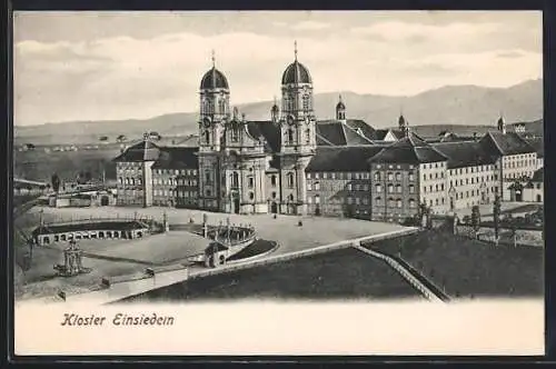 AK Einsiedeln, Blick auf das Kloster
