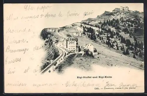 AK Rigi-Staffel, Ansicht mit Rigi-Kulm