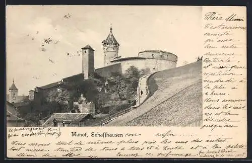 AK Schaffhausen, Blick auf den Munot