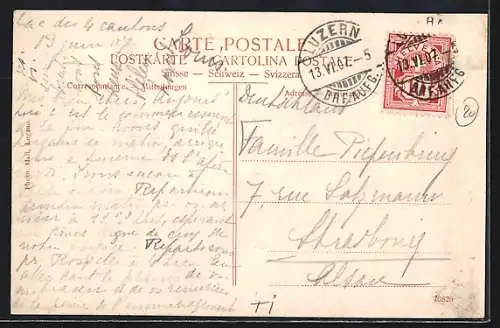 AK Lugano-Paradiso, Totalansicht an der Seeküste