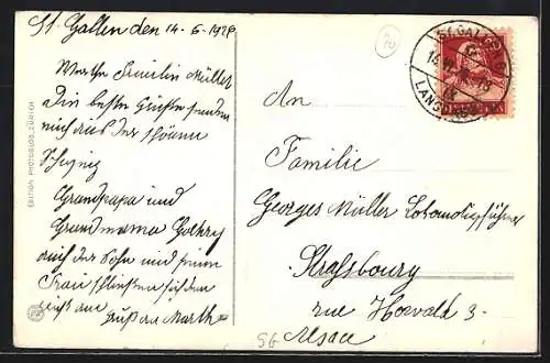 AK St. Gallen, Totalansicht mit Säntis