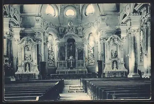 AK Frauenfeld, Inneres der kath. Kirche