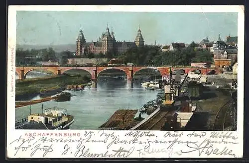 AK Aschaffenburg, Partie am Hafen