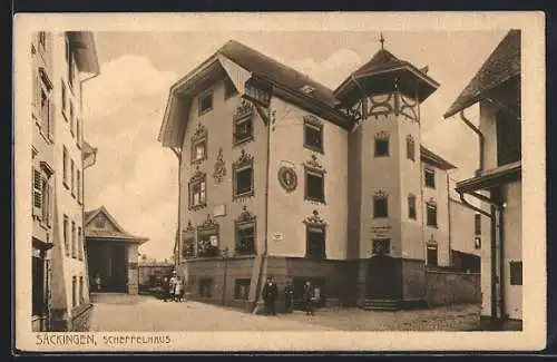 AK Bad Säckingen, Partie am Scheffelhaus