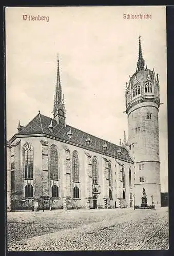 AK Wittenberg / Elbe, Schlosskirche