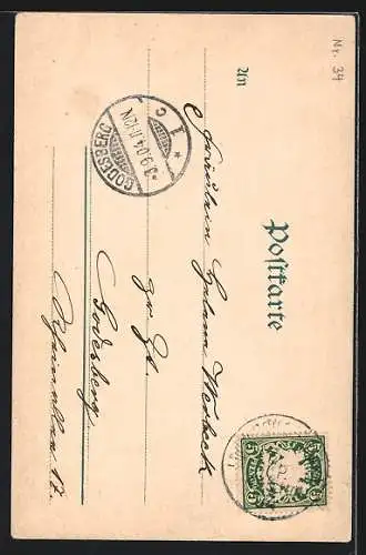 AK Ludwigshafen a. Rh., Partie aus dem Stadtpark und Passanten