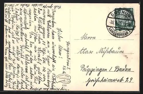 AK Bochum, Rathaus mit Strassenbahn