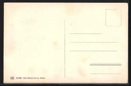 AK Zürich, Strassenbahn in der Theaterstrasse