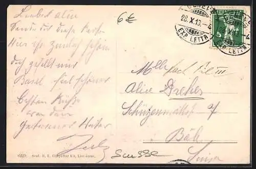 AK Genève, Le Pont du Mont-Blanc et le Salève, Strassenbahn