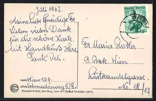 AK Amsterdam, Koningsplein, Strassenbahn