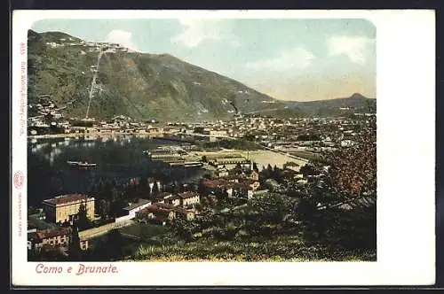 AK Como, veduta d`insieme con Brunate