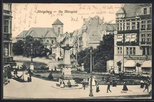 AK Königsberg, Am Münzplatz, Denkmal