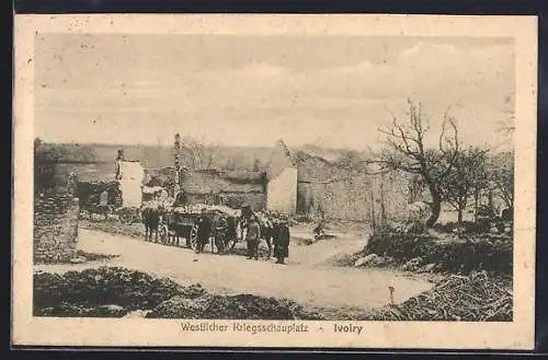 AK Ivoiry, vue partielle, ruines