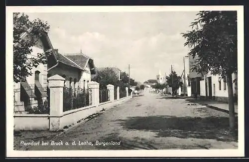AK Parndorf, Strassenpartie im Ort