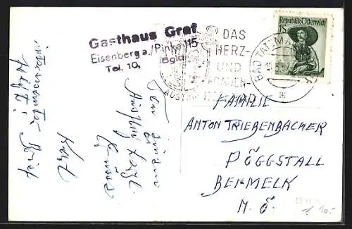 AK Deutsch Schützen-Eisenberg, Eisenberg an der Pinka, Gasthaus Graf