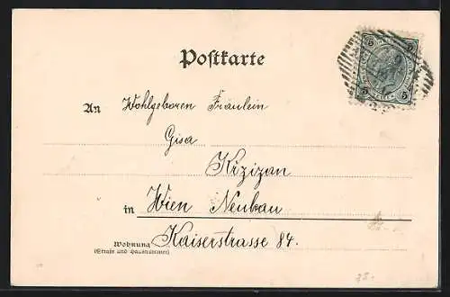 AK Wien, Breitensee, K. u. k. Infanterie-Cadettenschule an der Hütteldorferstrasse