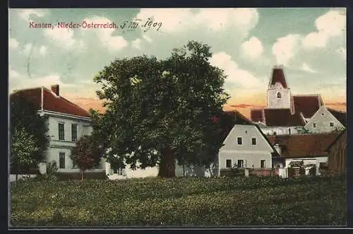 AK Kasten, Ortspartie mit Kapelle