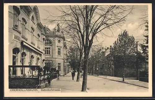 AK Oberhollabrunn, Restaurant in der Bahnhofstrasse