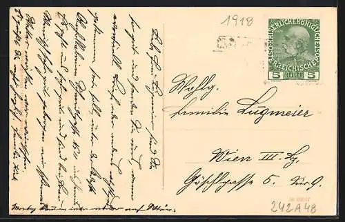 AK Oberhollabrunn, Restaurant in der Bahnhofstrasse