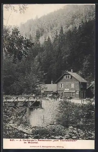 AK Reichenau an der Rax, Weichtal, J. Hartberger`s Restaurant zum Touristenheim