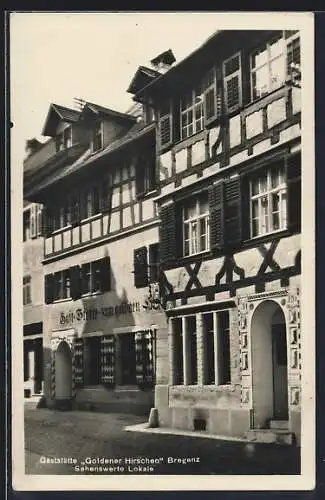 AK Bregenz, Gasthaus Goldener Hirsch