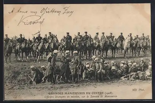 AK Grandes Manoeuvres du Centre, Officiers étrangers en mission