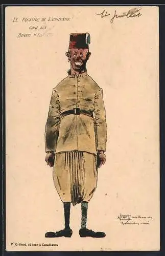 Künstler-AK Le Prestige de l`Uniforme, Französischer Soldat in Uniform