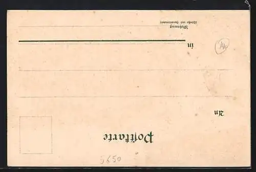 Lithographie Foche, Engelswerk C. W. Engels, Stahlwarenfabrik, Kaiser Wilhelm Br.