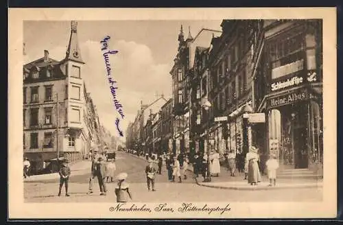 AK Neunkirchen / Saar, Blick in die Hüttenbergstrasse