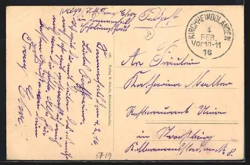 AK Kirchheimbolanden, Oelberg, Strassenpartie mit Geschäft von Carl Ludwig Kanoffsky