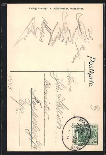 AK Ottenhöfen i. Schwarzwald, Hotel Pflug und Hornisgrinde