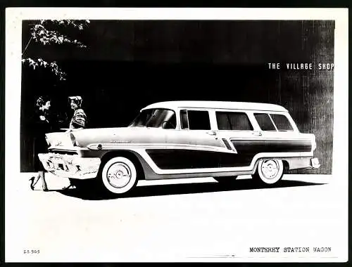 Fotografie Auto Ford Mercury Monterey Station Wagon, US-Car, hübsche junge Frauen am PKW, Werkfoto