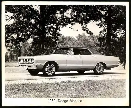 Fotografie Auto Dodge Monaco Modell 69, US-Car, Werkfoto, Grossformat 25 x 20cm