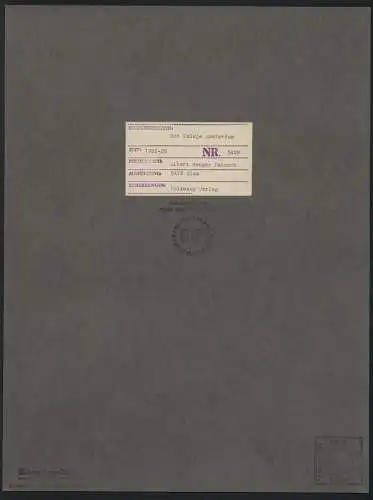 Fotografie Albert Renger-Patzsch, Ansicht Amsterdam, Het Kolkje Amsterdam, Nr. 5428, Folkwang Verlag