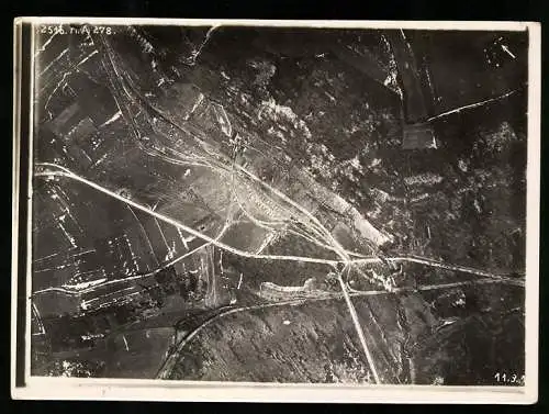 Fotografie Ansicht Breuil-le-Sec, Fliegeraufnahme der Fl.A. 278 vom 11.03.1918