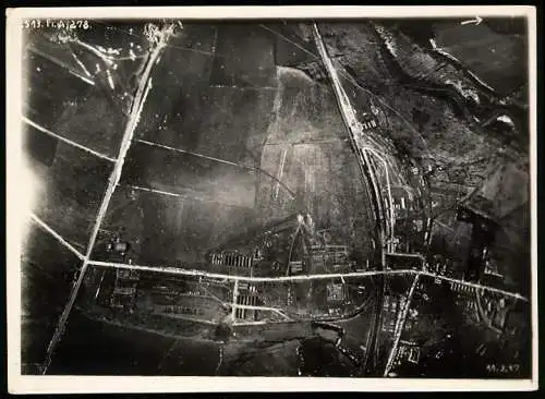 Fotografie Ansicht Montigny-sur-Vesle, Luftbild der Fl. A. 278, Aufnahme vom 11.03.1917