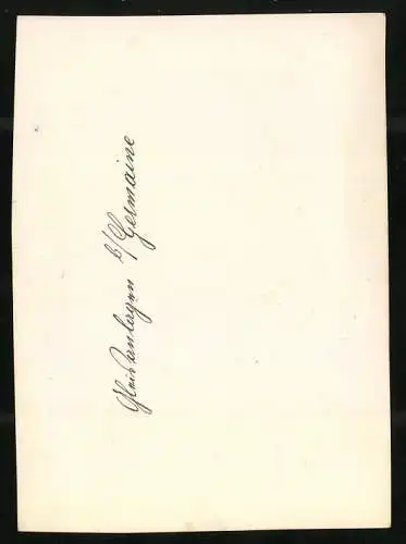Fotografie Ansicht Germaine, Luftbild der Fl.A.A. 270 vom 14.04.1917 zeigt die Gleisanlagen beim Ort